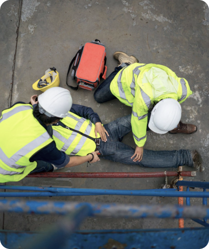 Emergency first aid training in action